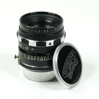 :schneider Cine - Xenon 25mm F1.  4 C Mount Cine Lens [rare] - Looks