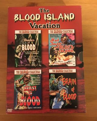 The Blood Island Vacation (dvd,  2004,  4 - Disc Set) Rare