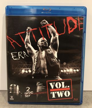 Attitude Era Vol 2 Volume 2 (blu Ray,  2 - Disc,  2014) Authentic Us Release - Rare - Oop