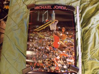 Rare Vintage 1987 Michael Jordan Bulls 22 1/2 " X 34 1/2 " Starline Poster
