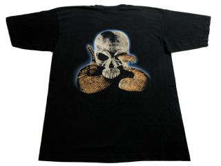Vintage 90s Wwf Stone Cold Steve Austin 3:16 Snake Skull T Shirt Size Xl Rare