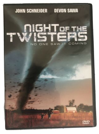 Night Of The Twisters John Schneider Devon Sawa Disaster Film Region 1 Dvd Rare