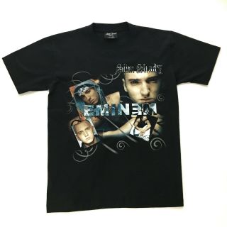 Vintage Rock Chang Eminem Slim Shady Tshirt Rare 2000 Sz Medium 2 Sided