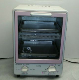 ⭐watch Test Video Rare Hellow Kitty Sanyo Toasty Oven Sk - Kt7 950w
