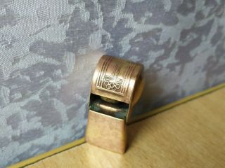 Rare Vintage Soviet Ussr Olympic Games Moscow 1980 Bronze Whistle Retro Old