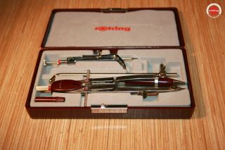 Vintage Extremely Rare Vintage Rotring Master Bow Compass R Art 531 249