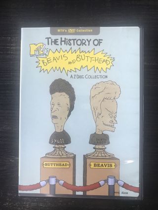 History Of Beavis And Butt - Head (dvd,  2002,  2 - Disc Set) Very Rare Oop W/ Insert