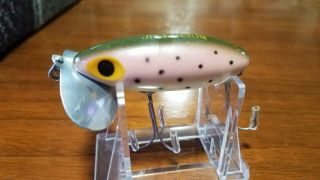 Fred Arbogast 5/8 Oz.  Jitterbug In Rainbow Trout Rare Color,  Tough To Find