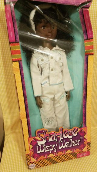 Vintage Wispy Walker Doll Shanice 30 " African American Rare Uneeda 2006 Nrfb