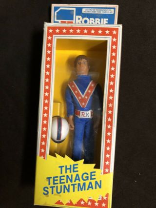 Vintage 1976 Ideal Robbie Knievel 7 " Action Figure.  Rare