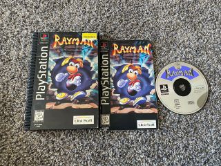 Ps1 Rayman (sony Playstation 1,  1995) Black Label Long Box Rare