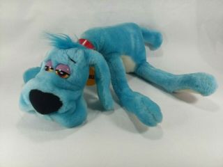 Vintage Foofur 12 " Plush Cartoon Dog Blue Stuffed Phil Mendez Dakin 1988 Rare