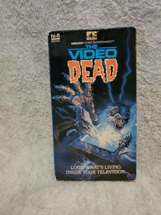 The Video Dead (vhs 1987) - Rare Horror Classic Embassy Home Entertainment
