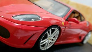 1/18 Hot Wheels Ferrari F430 Red Diecast Model Car Rare Collectible Non - Scuderia