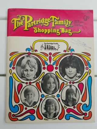The Partridge Family Shopping Bag Sheet Music And Photo Album Ultra Rare