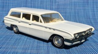 Rare White 1962 Buick Special Station Wagon Promo Car By Amt.  62 Promotional