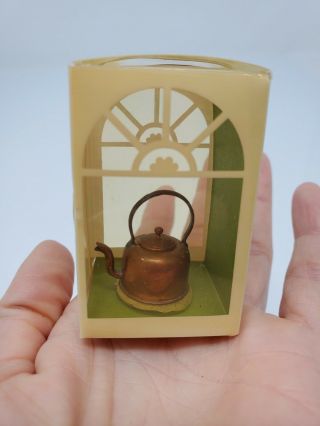 Nos Rare Bodo Hennig Miniature Copper Kettle W Dollhouse 1:12