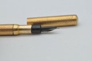 Rare Early Mabie Todd & Co York Swan Pen Eyedropper Fountain Pen Gold Plated