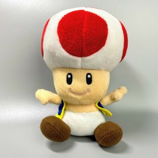Very Rare 2003 Mario Party 5 Toad Nintendo Sanei Hudson Soft 6 " Plush Doll