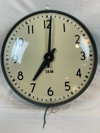 Vintage Ibm Wall Clock Rare 16 " Model 95926 - B897