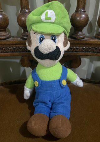 Rare Luigi Mario Party 5 Sanei Japan 2003 Hudson 7” Plush