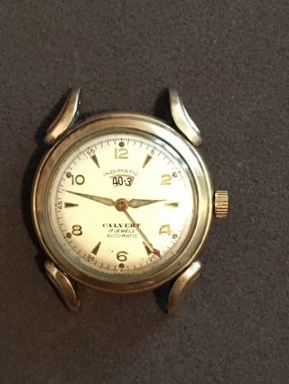 Calvert Indimatic Rare Swiss Vintage Watch For (repair)