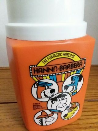 The Funtastic World Of Hanna Barbera Lunchbox Thermos 1977 Only Rare