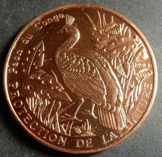 Congo Rep.  (brazzaville) 100 Francs 1992 Copper Top Grade Rare