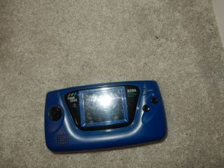 Sega Game Gear Blue Handheld System (rare) As - Is,  Parts,  Repair) Z268