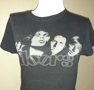 The Doors T - Shirt Classic Rock Vintage Jim Morrison Black Rare Womens Sz Medium