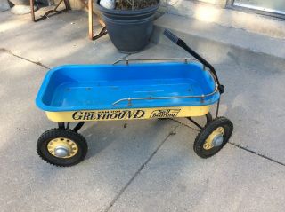 Rare Vintage Hamilton Greyhound - Ball Bearing Wagon W/ Chrome Trim Rail