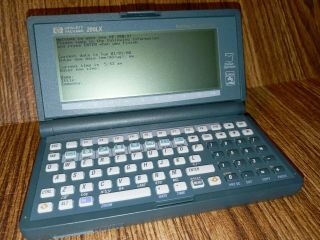 Rare Vintage Hp 200lx Palmtop Pc Laptop Mini (missing Battery Cover)