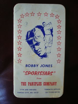 Rare Vintage Bobby Jones " Sportstars " Paniplus Co Ad Booklet Calendar & Note Pad