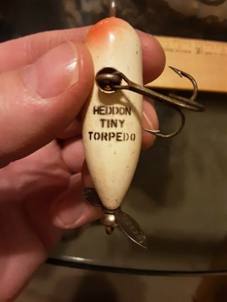 Rare Color Heddon Tiny Torpedo Fishing Lure Vintage