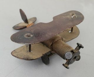 Vintage Old German Plane Made From A Spark Plug Very Rare