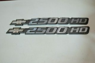 Chevrolet Silverado Tahoe Suburban 2500hd Emblem Badges Decals Authentic Rare
