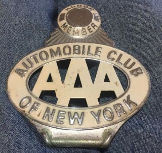 Aaa Automobile Club Of York License Plate Topper Honor Member Rare Find