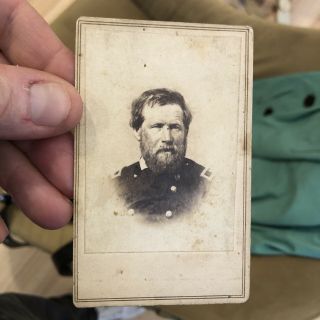 Rare 1860’s Civil War Cdv Photo Of General John Palmer