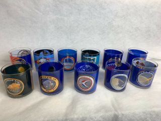 Rare Vintage Set Of 11 Apollo Glasses From 70’s - Houze Art Glass