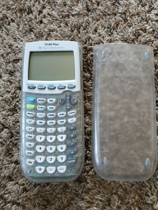 Texas Instruments Ti - 84 Plus Graphing Calculator Rare Clear
