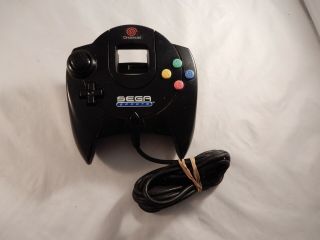 Oem Sega Dreamcast Hkt - 7700 Sports Black Controller Rare (c223)