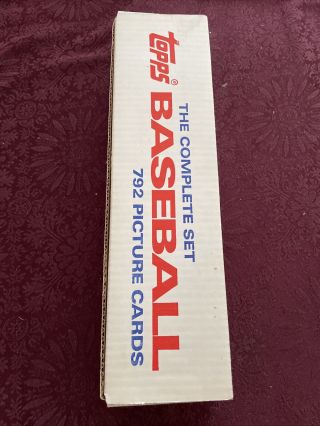 1985 Topps Baseball Factory Set Rare White Box Mcgwire,  Puckett,  Clemens