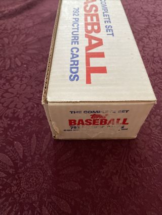 1985 Topps Baseball Factory Set Rare White Box McGwire,  Puckett,  Clemens 3