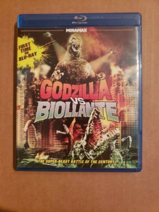 Godzilla Vs.  Biollante Blu - Ray (2012) - - Miramax Echo Bridge - Rare
