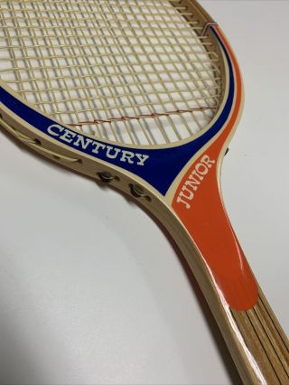 Vintage Century Junior 26” Handcrafted In Italy,  Very Rare Wooden Racquet 4 3/8