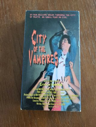 City Of The Vampires Horror Vhs.  Salt City Video 1994 Rare