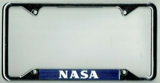 Nasa Space Shuttle Team Member Vintage Employees Only License Plate Frame Rare