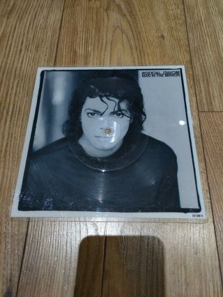 Michael Jackson Rare Man In The Mirror Square 7 " Picture Vinyl Lp Record 6513889