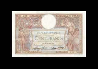 1937 Banque De France 100 Francs " Rare " Consecutive 2 Of 2 ( (aunc))