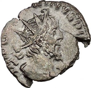 Victorinus 269ad Very Rare Silvered Ancient Roman Coin Salus Health Cult I39005